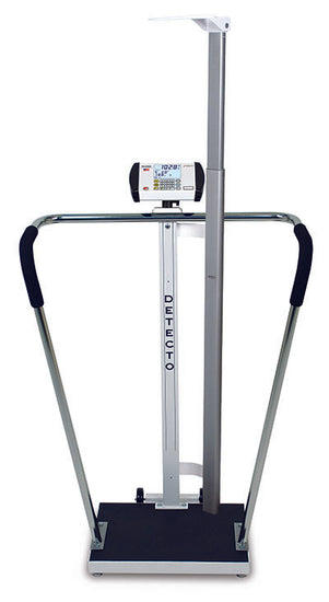 Detecto, 6854DHR Bariatric Scale, Digital, 600 lb x .2 lb / 270 kg x .1 kg, 18" x 14" Platform, DHR, AC Adapter