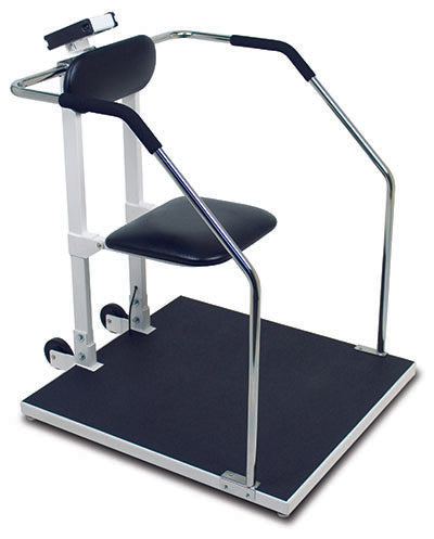 Detecto, 6868 Bariatric Scale, Digital, 1000 lb x .2 lb / 450kg x .1 kg, 32" x 34" Platform, Seat, AC Adaptor