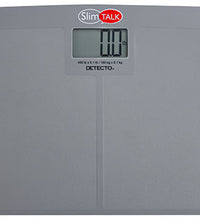 Detecto, Talking Home Health Scale, 400 lb x 0.1 lb / 180 kg x 0.1 kg, Textured Platform Surface