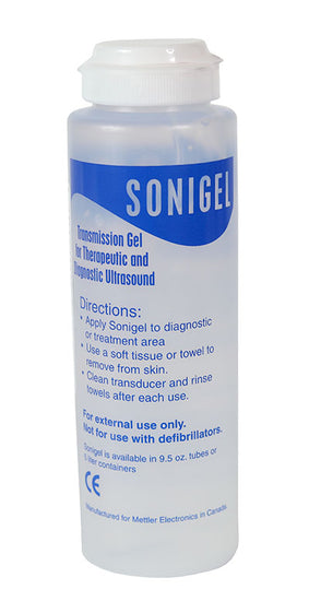 Sonigel Ultrasound couplet, 250 ml bottle, case of 12