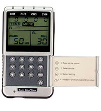 Digital 4-channel EMS/TENS unit, portable/battery or AC adapter, complete