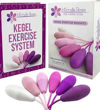 Intimate Rose, Kegel Exercise Weights Training Kit, Set of 6 Premium Silicone Kegel Balls