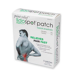 Point Relief LidoSpot pain relieving patch, universal size (4