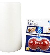 Mobility Kit - Regular - BakBalls (red, regular) and 12" white foam roller