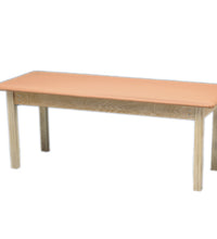 wooden treatment table - standard, upholstered, 78" L x 30" W x 30" H