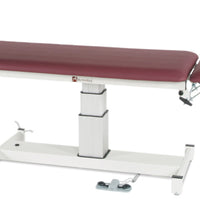 treatment table - electric pedestal hi-low, 76" L x 27" W x 24" - 36" H, 2-section