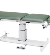 treatment table - electric pedestal hi-low, 76" L x 27" W x 24" - 36" H, 5-section