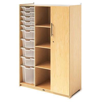 Teachers Wardrobe with Trays and Locking Door