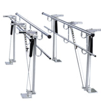 Parallel Bars, floor mounted, height and width adjustable, 7' L x 8" W x 31" - 41" H