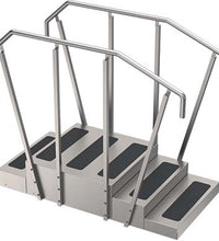 Whitehall, Stainless Steel Training Stairs, 64" x 30" x 65"