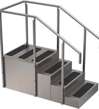 Whitehall, Stainless Steel Training Stairs, 65" x 30" x 60"