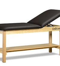 CanDo Treatment Table w/ Adjustable Back & Shelf, 400 LB Capacity, 78"L x 30"W x 31"H