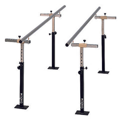 CanDo Floor Mounted Parallel Bars, Height & Width Adjustable, 7'