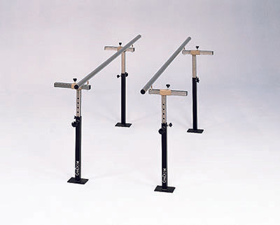 CanDo Floor Mounted Parallel Bars, Height & Width Adjustable, 12'