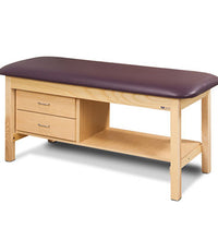 Clinton, Classic Treatment Table, 1-Section,  1 Shelf, 2 Drawers, 72" x 27" x 31"