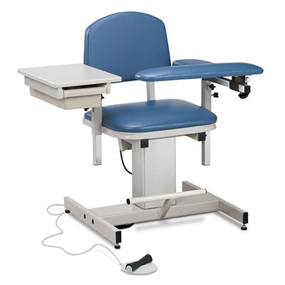 Clinton, Power Series Phlebotomy Chair, Padded Flip Arm, Drawer