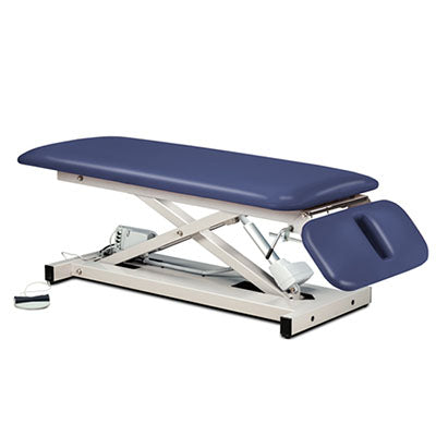 Clinton, Space Saver Treatment Table, 2-Section, Motorized Hi-Lo, Drop Section, 76" x 27"