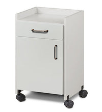 Clinton, Mobile Bedside Cabinet, 17.25" x 15.75" x 29.25"