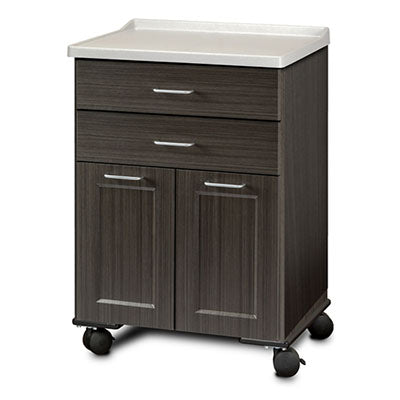 Clinton, Fashion Finish Mobile Treatment Cabinet, Molded Top, 2 Doors, 2 Drawers