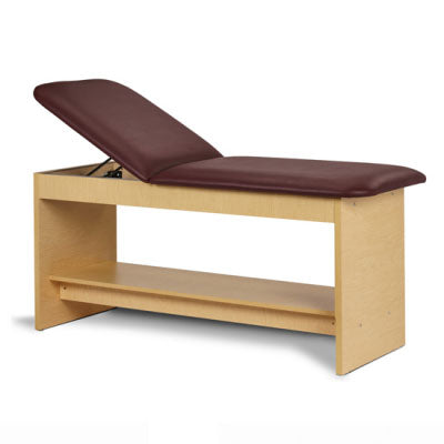 Clinton, Panel Leg Series, Treatment Table with Full Shelf, 72" x 27" x 31"