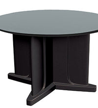 Table, Round Vinyl-Edge, Plain Top, Xbase-Legs, 42"