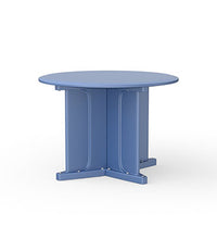 Endurance Table 42" Round X-Base Flame Retardant, Blue Grey