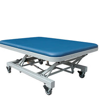 Tri W-G Mat Table, Motorized Hi-Lo (17"-39"H), 4'W x 7'L, 750 lb capacity, 220V, international crating extra