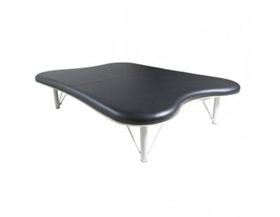 Tri W-G Mat Table, Motorized Hi-Lo (18.75"-29.75"H), Hour-Glass Top, 5'W x 7'L, 600 lb capacity