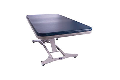 Tri W-G Treatment Table, Bariatric Motor Hi-Lo 1 Section, 32" x 78", 750 lb capacity, 220V, international crating extra