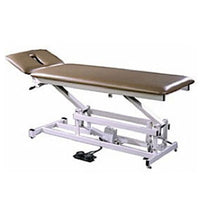 Tri W-G Treatment Table, Motorized Hi-Lo 2 section, 27" x 76", 400 lb capacity, w/ casters