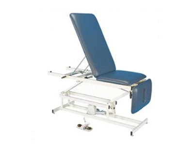 Tri W-G Treatment Table, Motorized Hi-Lo 3 section, fixed center, 27" x 76", 400 lb capacity