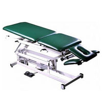 Tri W-G Treatment Table, Motorized Hi-Lo 5 section, elevated ctr, 27" x 76", w/ casters