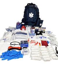 First Aid Kit, Large Medical Backpack, 21.25" x 14" x 12", Navy