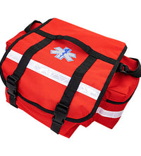 First Responder Trauma Bag, 17" x 8" x10", Red