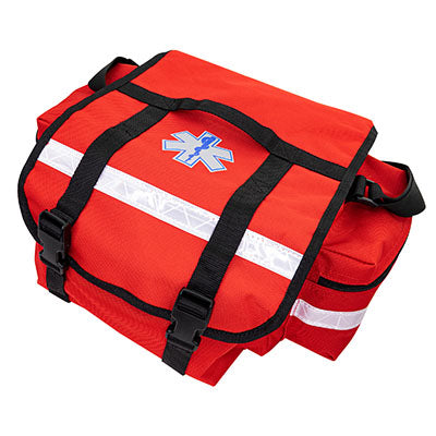 First Responder Trauma Bag, 17" x 8" x10", Red