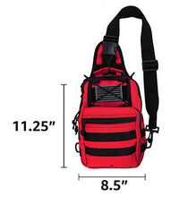 Sling Backpack, 12" x 9" x 6.5", Red