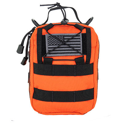 Molle Bleeding Control Bag, 6.5" x 3" x 8", Orange