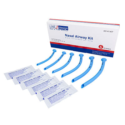 Nasopharyngeal Respiration Tubes Kit (Sizes: 22F 24F 26F 28F 30F 32F) with 6 Lubricating Jelly