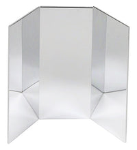 Glassless Mirror, Free-Standing, Triple Panel, 16" W x 48" H