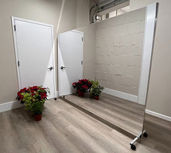 Glassless Mirror, Floor Stand and Corkboard Back Panel, 16