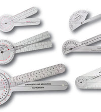 Baseline Plastic Goniometer - 6-piece Set, 25-pack