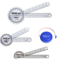 Baseline Hi-Res Measuring Set (1 ea: 8", 12" 360 goniometer, 6" pocket goniometer, 60" tape)