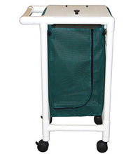 Single hamper with mesh bag - push/pull handle