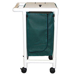 Single hamper with mesh bag - push/pull handle