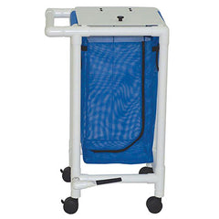 Single hamper with mesh bag - push/pull handle & footpedal