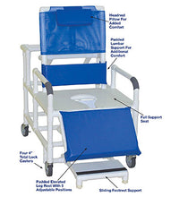 MJM International, wide reclining shower chair (26")