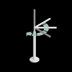 Advantage Rail™ Bariatric Portable (Floor Mounted) Transfer Pole