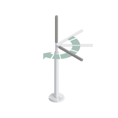 Advantage Rail™ Portable (Floor Mounted) Transfer Pole