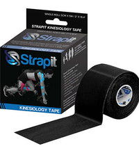 Strapit Kinesiology Tape, 2 in x 5.5 yds, Black