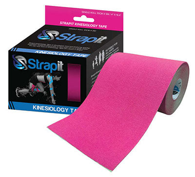 Strapit Kinesiology Tape, 4 in x 5.5 yds, Pink